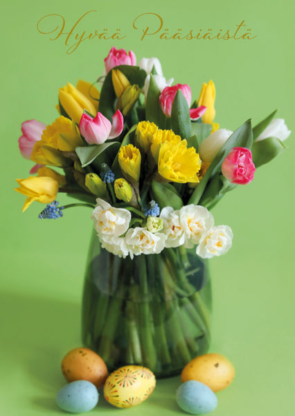 vihreä pohja pääsiäismuna