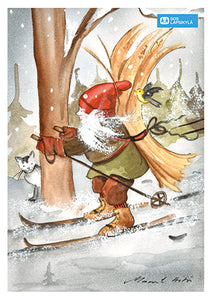 1-osainen joulukortti, SOS-Lapsikylä